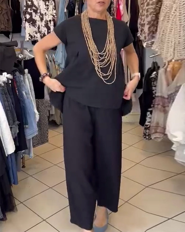 Eileen | Casual Solid Colour Street-Style Blouse