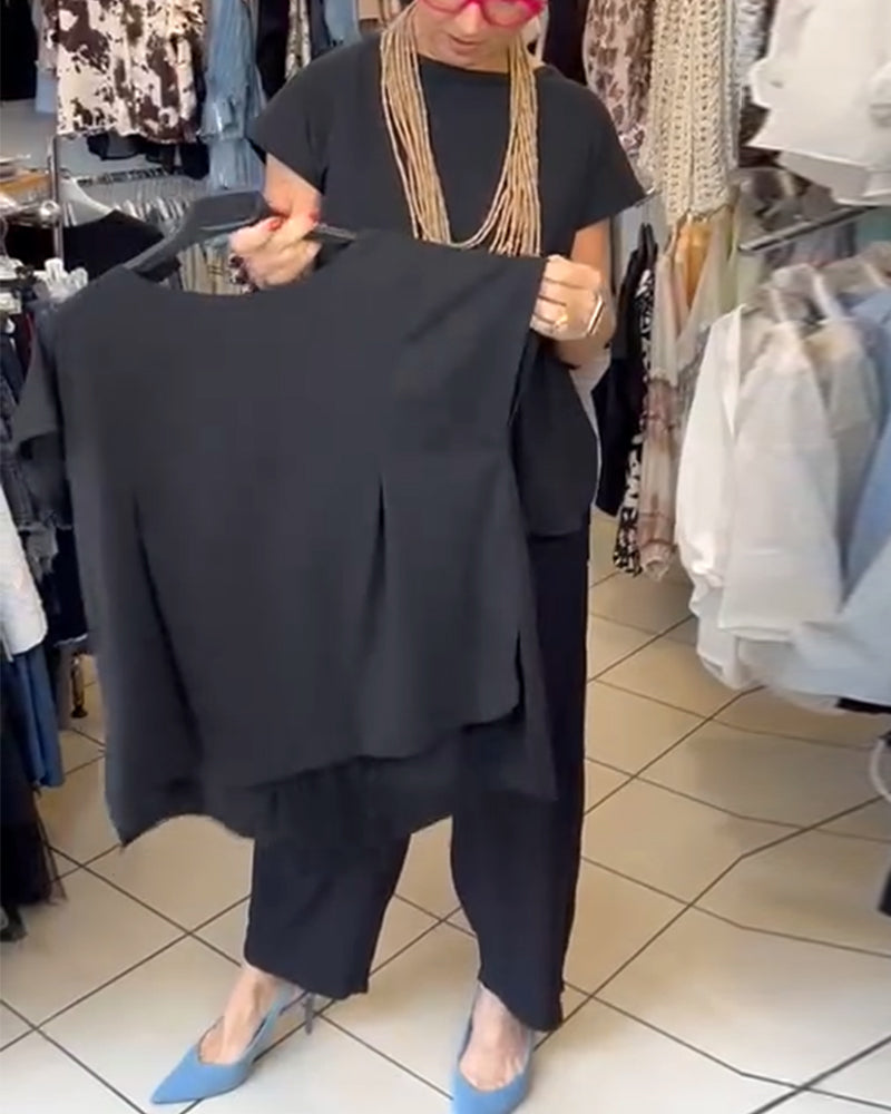 Eileen | Casual Solid Colour Street-Style Blouse