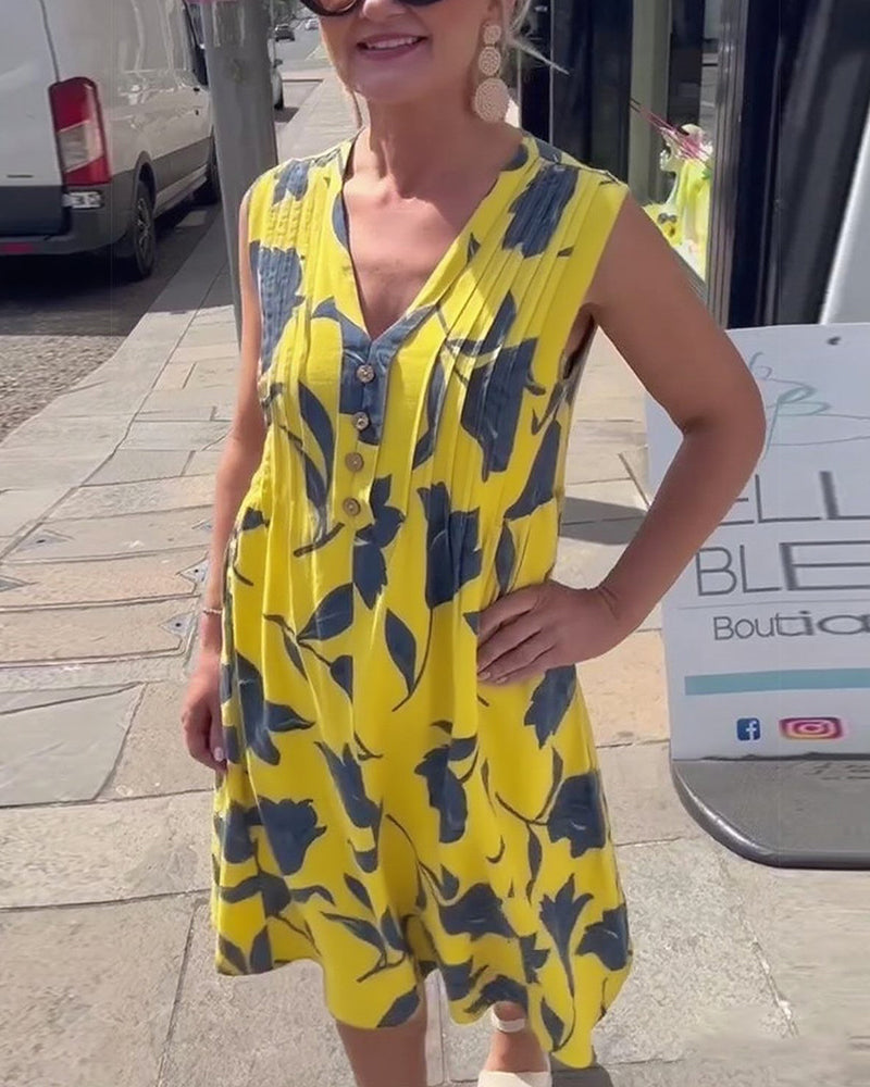 Liadan | Women’s Floral Print Dress with Sleeves