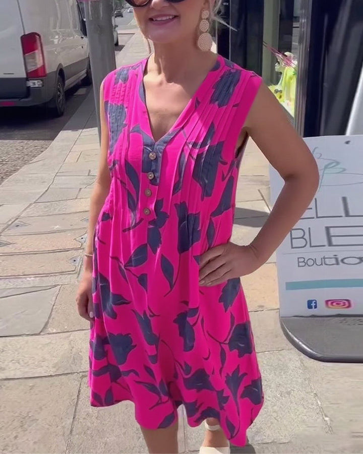 Liadan | Women’s Floral Print Dress with Sleeves