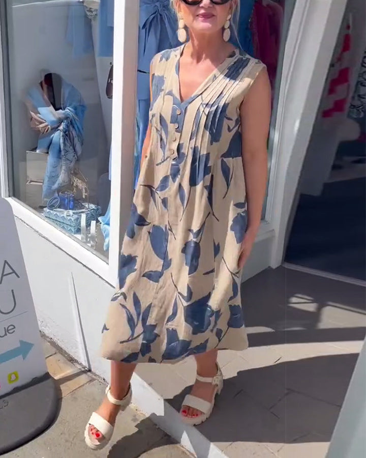 Liadan | Women’s Floral Print Dress with Sleeves